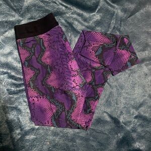 Just Cavalli by Roberto Cavalli Snake print purple leggings